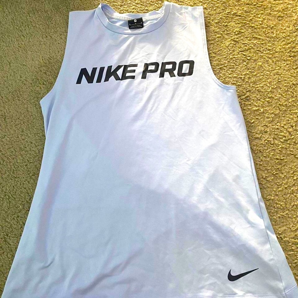 Light blue Nike Pro Dry Fit Tank
